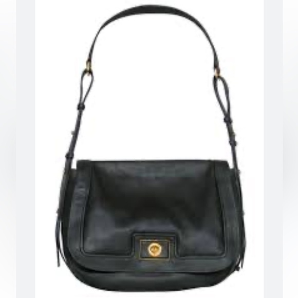 Marc By Marc Jacobs - Olive Leather Saddle Bag W/ Adjustable Shoulder Strap
